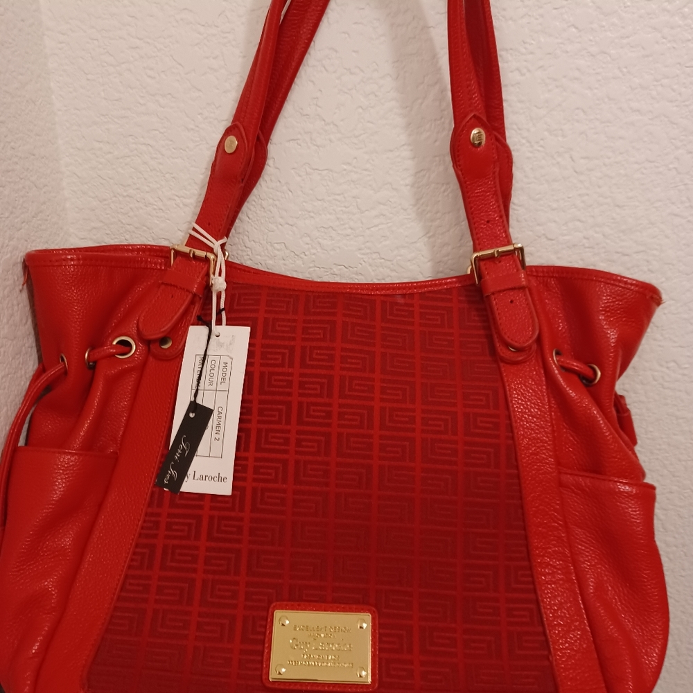 Guy Laroche Excellent Condition Model Carmen Red … - image 4